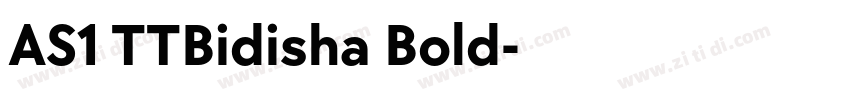 AS1 TTBidisha Bold字体转换